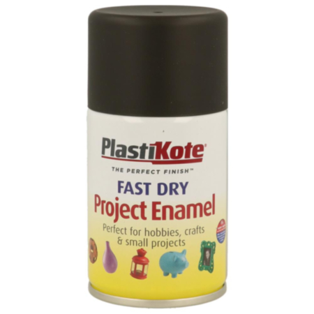 Fast Dry Enamel Flat Black 100ml
