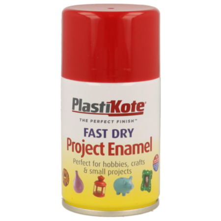 Plastikote Fast Dry Enamel Insignia Red Spray Paint 100ml