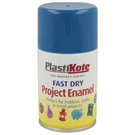 Plastikote Fast Dry Enamel Harbour Blue Spray Paint 100ml