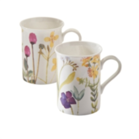 Bloom Assorted Fine China Mugs 30Cl