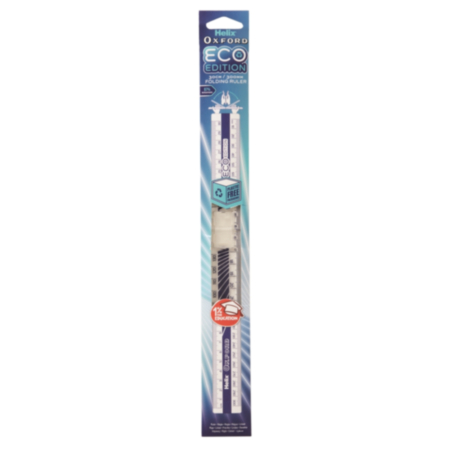 Helix Oxford Eco Folding Ruler - Blue (30cm)