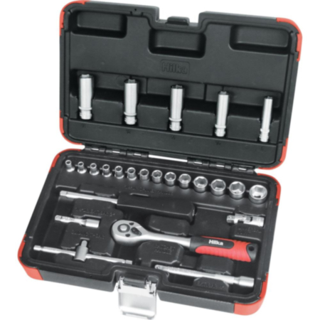 Hilka 25 Piece 1/4” Drive Socket Set