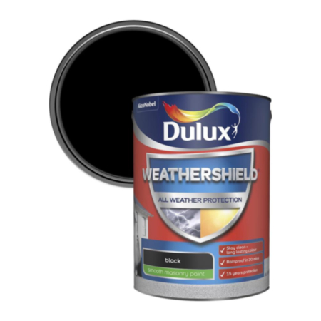 Dulux Weather Shield All Weather protection Smooth Black 5L