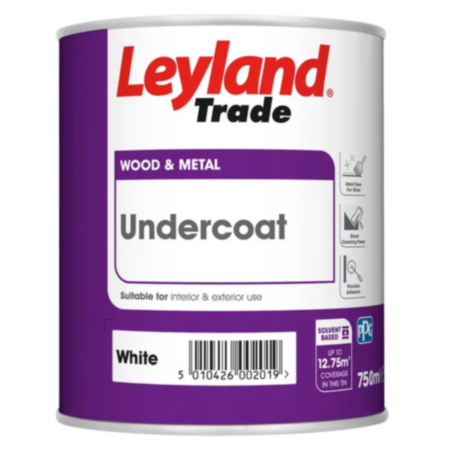 Leyland Trade Undercoat White 750ml