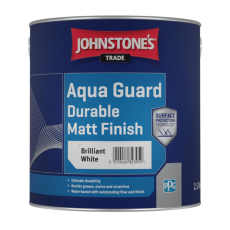 Johnstone's Trade Aqua Guard Matt Brilliant White 2.5L