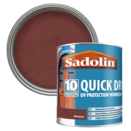 Sadolin 10 Year Quick Dry Woodstain Mahogany 1L