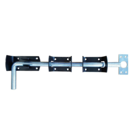 Black Galvanised Garage Door Security Bolt - 300mm
