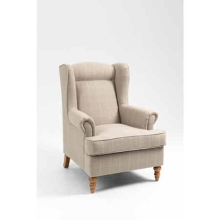 Westbridge Wing Chair in Natural Check