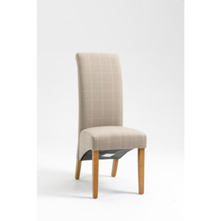 Kyoto Westbridge Dining Chairs (Pair) - Natural Check 
