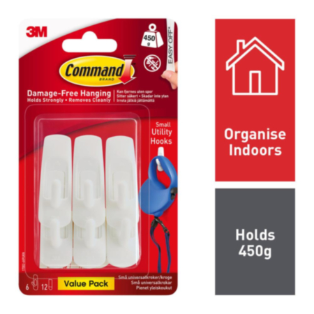 Command™ Utility Hook Value Pack Small