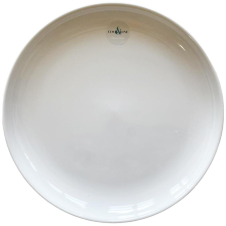 Cook & Dine Stoneware Dinner Plate - Gloss Grey & White