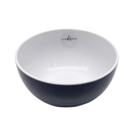 Cook & Dine Stoneware Bowl - Gloss Grey & White