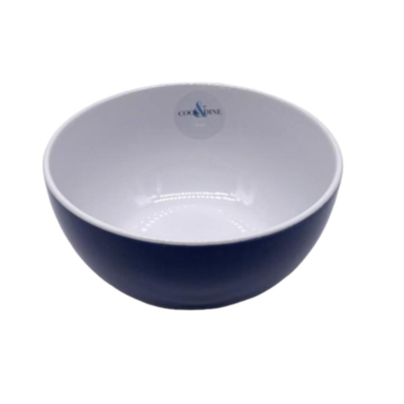 Cook & Dine Stoneware Bowl - Gloss Navy & White