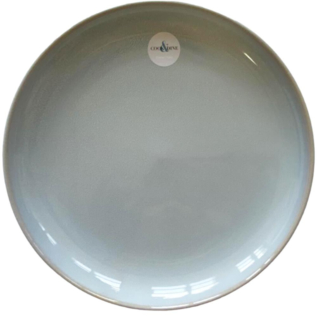 Cook & Dine Stoneware Dinner Plate - Pale Blue Reactive