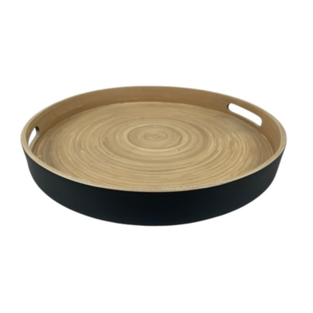 Cook & Dine Bamboo Tray Black