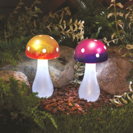 Button Shroom Decorative Solar Stake Light