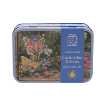Apples To Pears Gift In a Tin Butterflies & Bees Suncatcher Kit