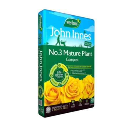 John Innes Peat Free No 3 Mature Plant Compost Bag 28L