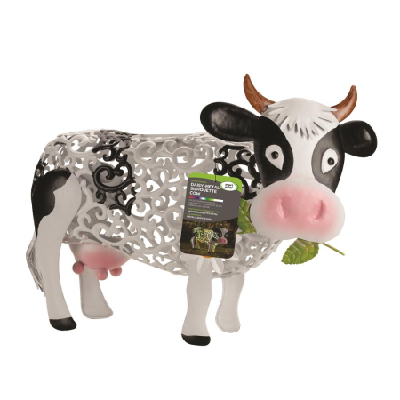 Solar Silhouette Daisy Cow