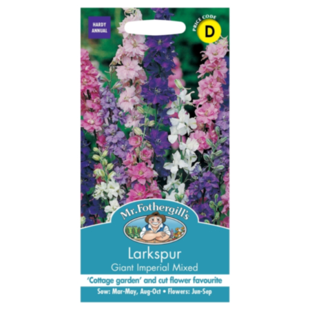 Larkspur Giant Imperial Mixed Seeds