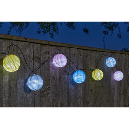 10 Chinese Lantern Solar String Lights