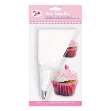Tala Dual Colour Icing Bag & Stainless Steel Nozzle
