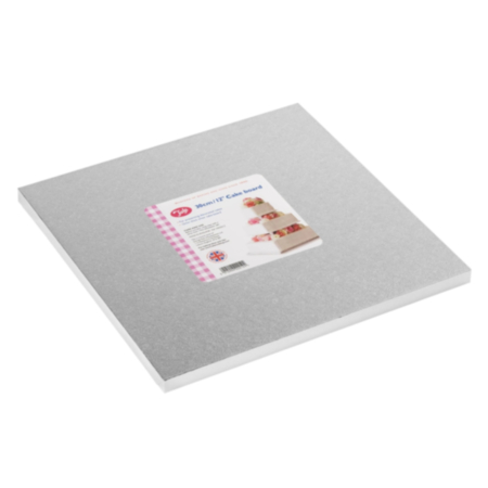 Tala 12 inch Square Silver Cake Drum 12mm