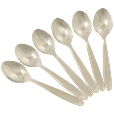 Chef Aid Stainless Steel Teaspoons (Pack of 6)