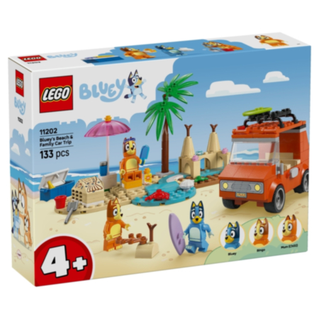 LEGO® Bluey | Bluey's Beach & Family Car Trip