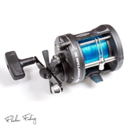 Fladen Chieftain 30L Multiplier Reel 1 Ball Bearings With Line On