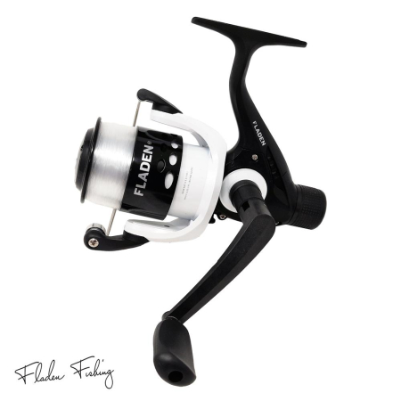 Fladen Charter Ii Size 30 Rear Drag Reel 1Bb With Line On - White/Black