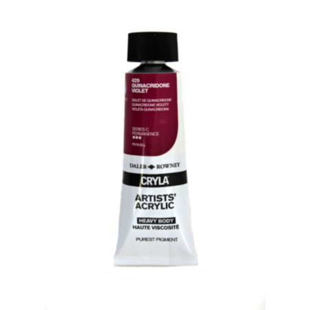 Daler-Rowney Cryla Acrylic Paint - Quinacridone Violet (75ml)