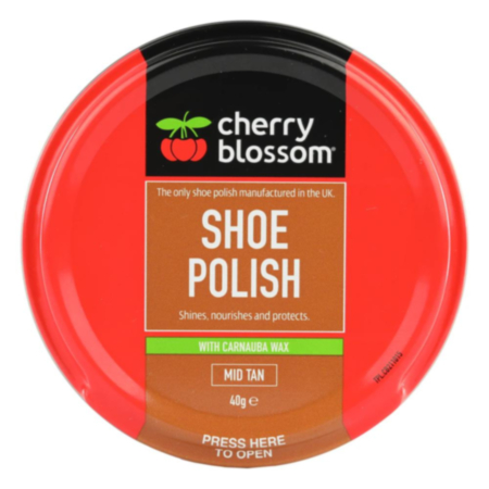 Cherry Blossom Shoe Polish (40g) - Mid Tan