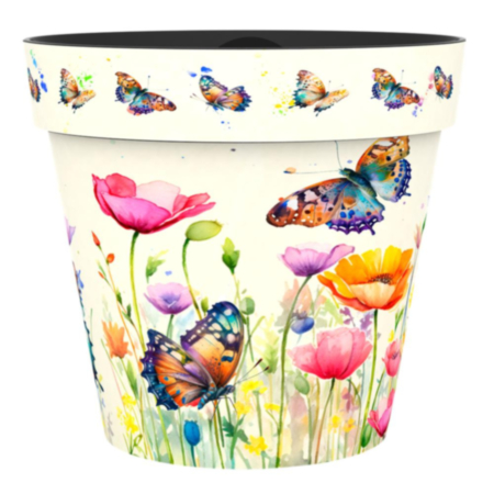 30cm Zest Pot - Butterflies