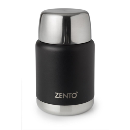 Zento Black Torpedo Food Flask 600ml