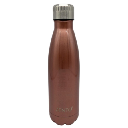 Zento Rose Gold Classic SS Vacuum Water Bottle 500ml
