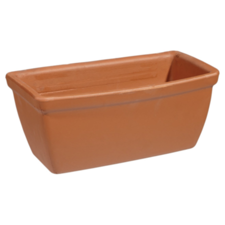 Roman Plain Window Box Terracotta 32cm