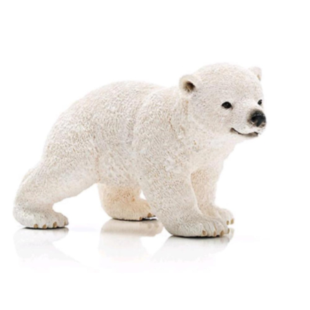 Schleich Polar Bear Cub, Walking Figurine