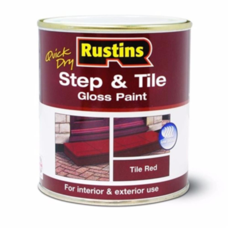 Rustins Step & Tile Paint - Red 1ltr