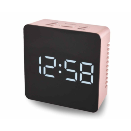 Acctim Lexington Alarm Clock Rose Gold