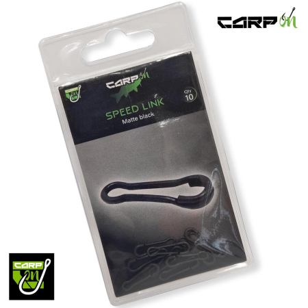 Carp On 10Pk Matte Black Speed Links - Large 