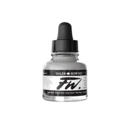 Daler-Rowney FW Ink 29.5ml Silver Imit