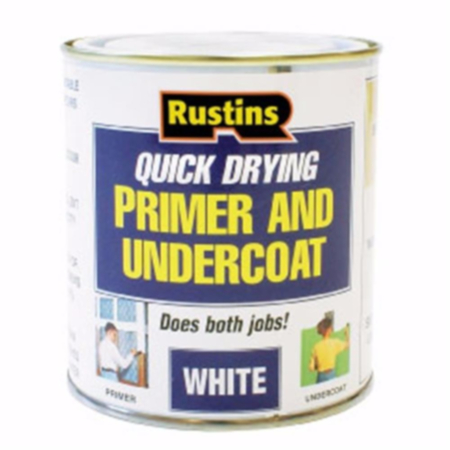Rustins Quick Drying Primer And Undercoat - White 500ml