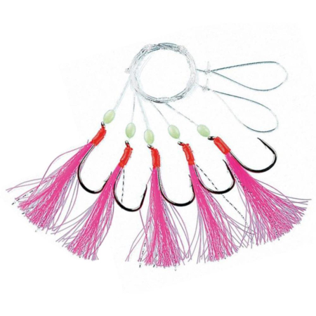 Fladen Pink Fire 5 Hook Size  3/0 Rig
