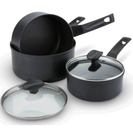 Prestige 9x Tougher Aluminium Saucepan Set 3 Piece