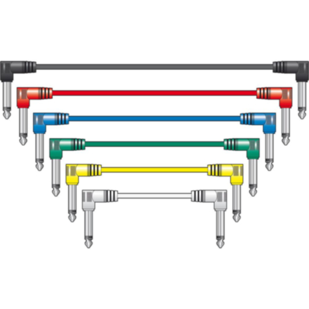 Classic Audio Patch Lead Set Multicolour 6 pcs 0.15m