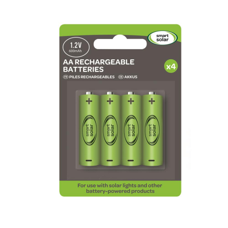 Smart Solar Rechargeable Battery AA (4 pack)