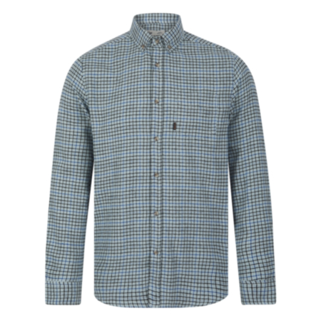 Tokyo Laundry Arrowsmith Mens Flannel Check Shirt - Blue/Brown
