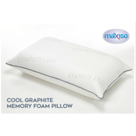Graphite Infused Memory Foam Pillow - 150mm Deep