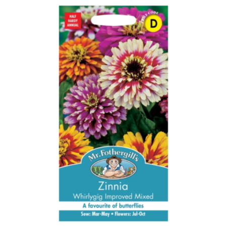 Zinnia Whirlygig Mixed Seeds